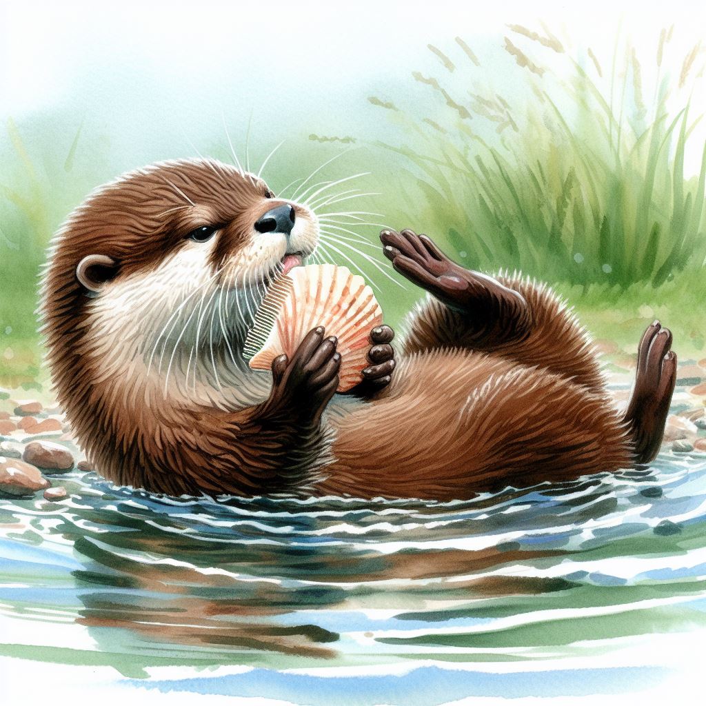 Nutria aseandose