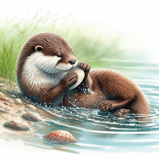 Nutria aseandose
